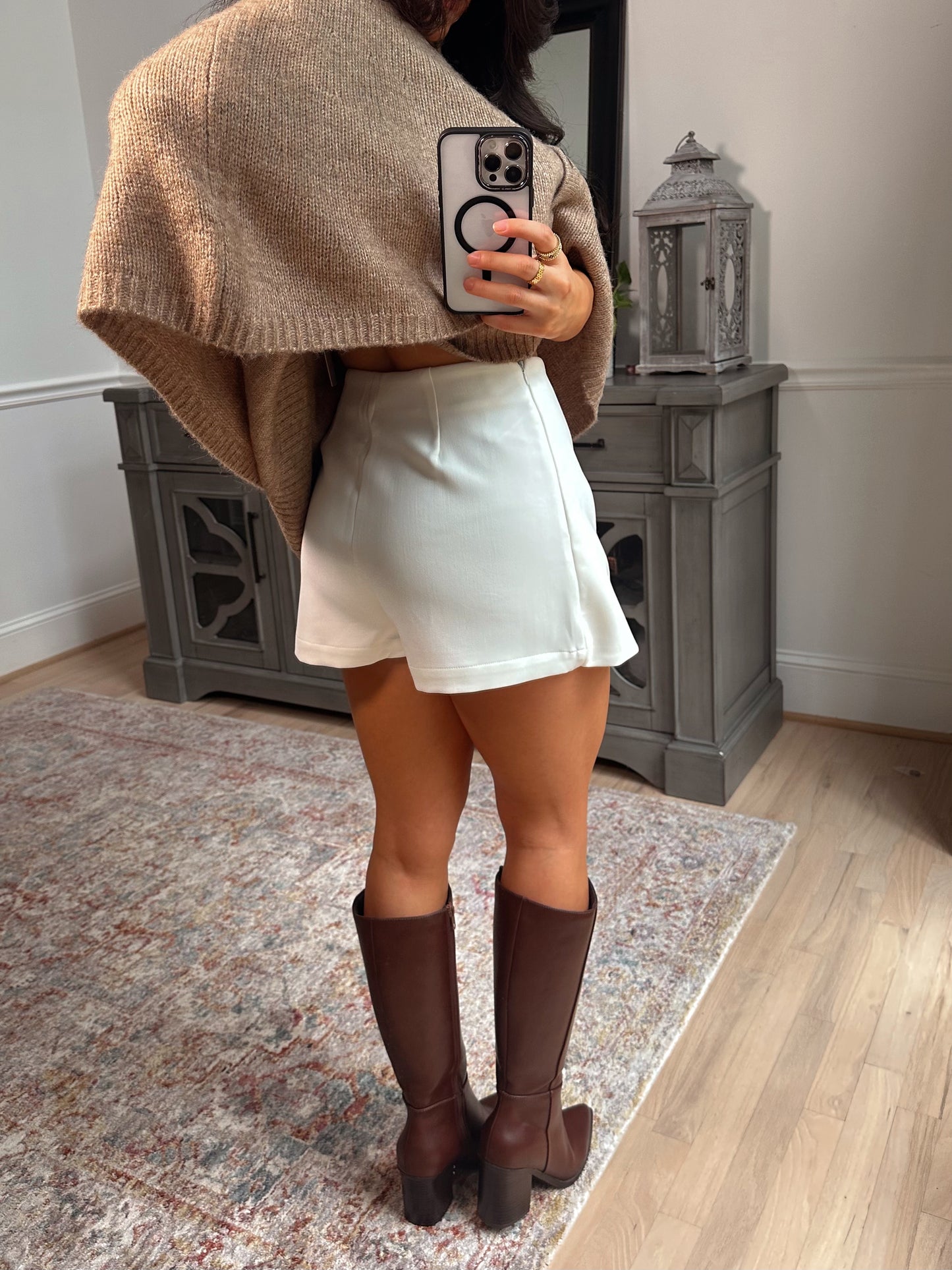 Luxe White Skort