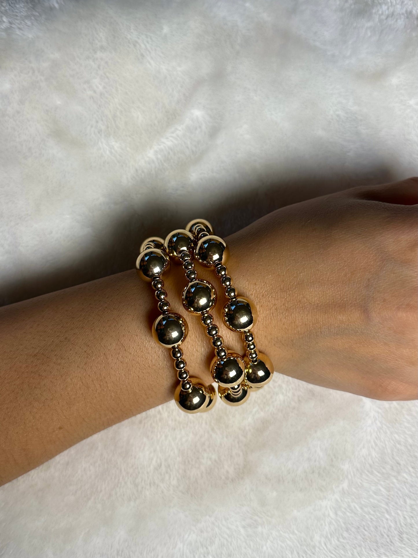 Set of 3 Mixed Beads Bracelet