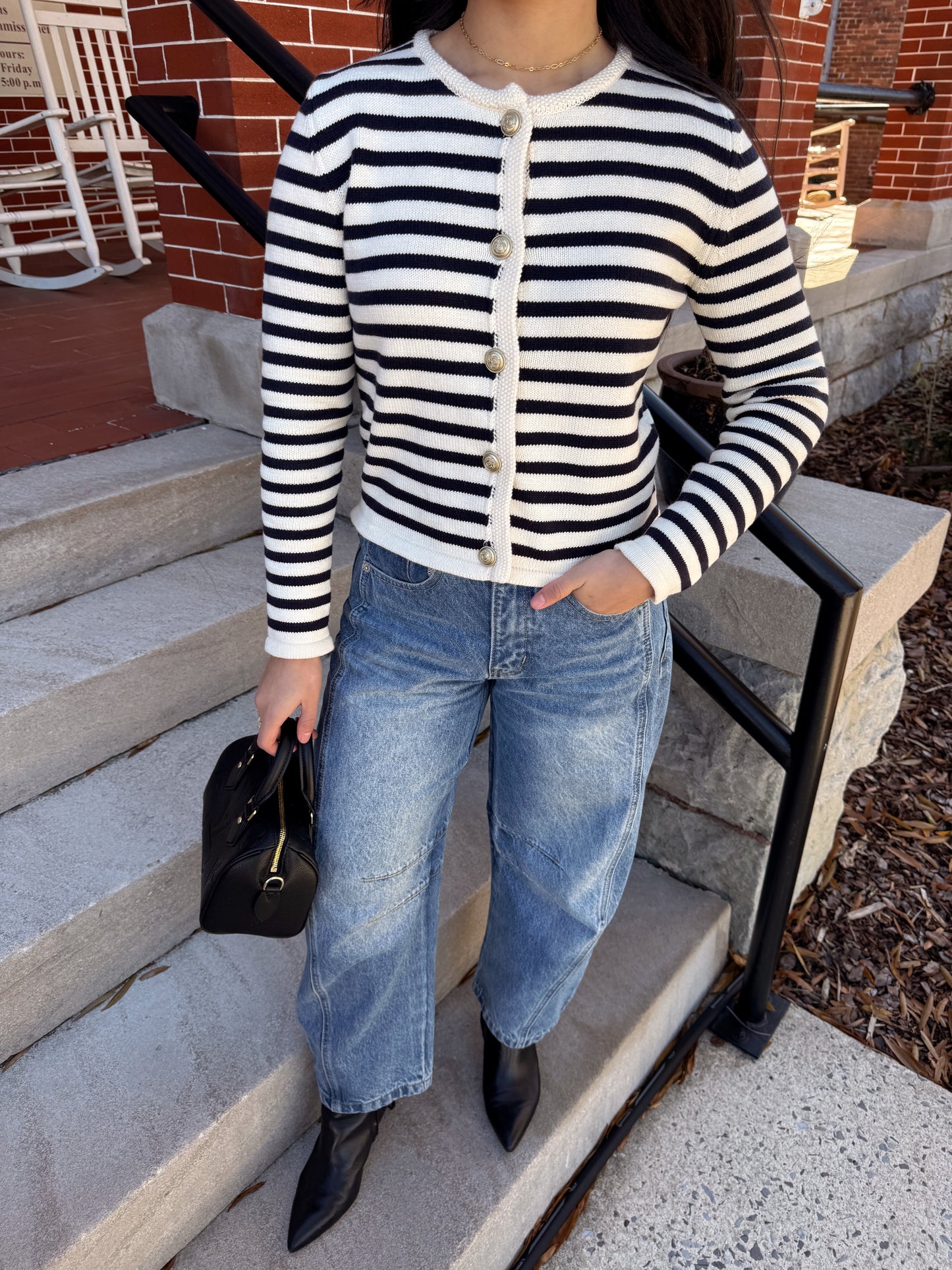 Classy Girl Gold Button Cardigan
