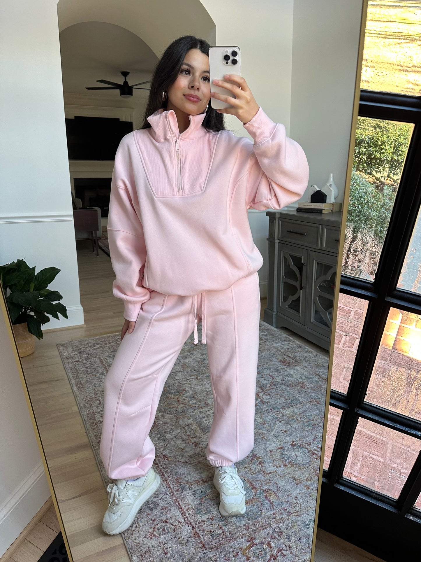 Baby Pink Sweater & Jogger Pants Set