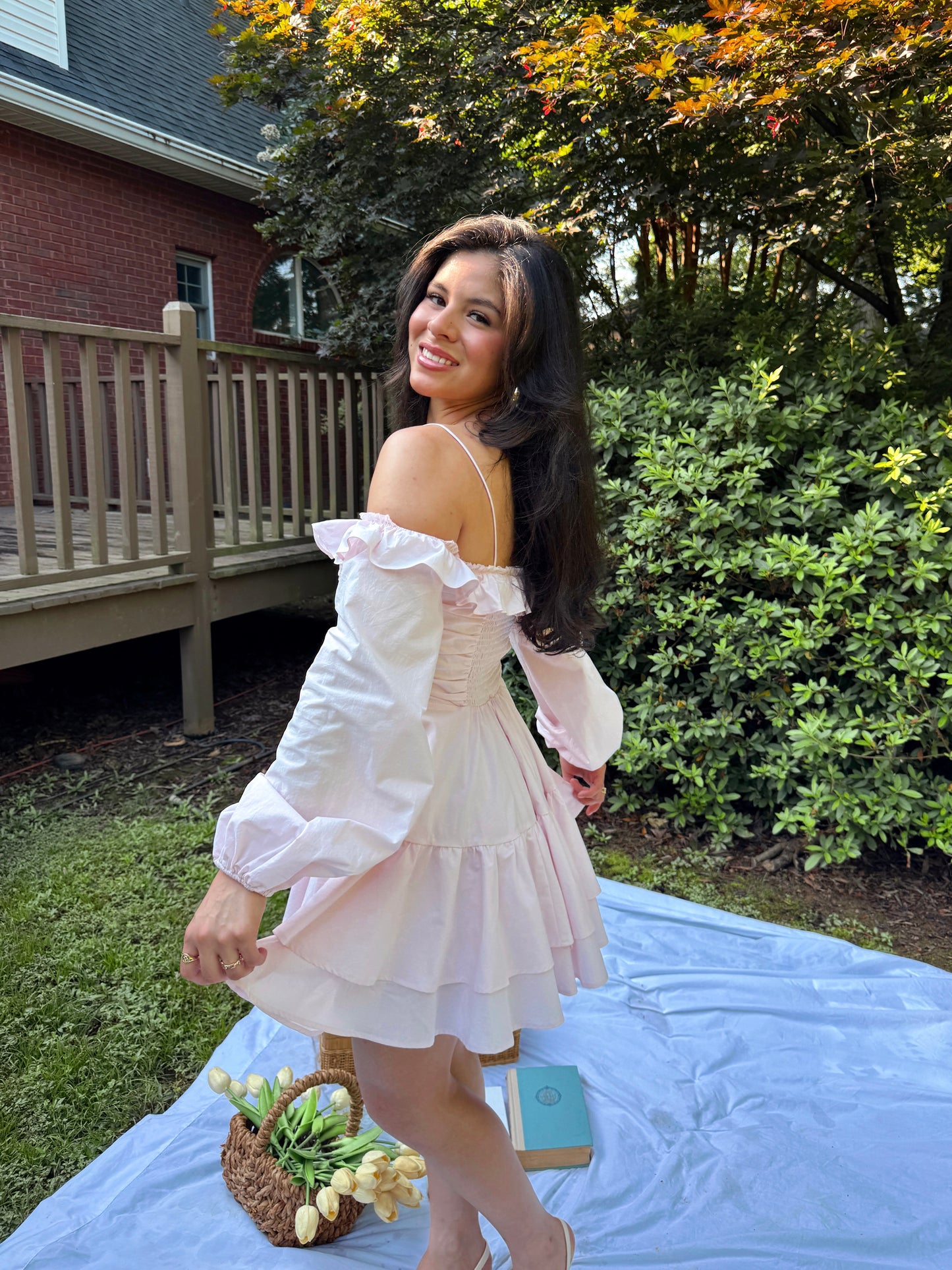 Baby Pink Poplin Dress