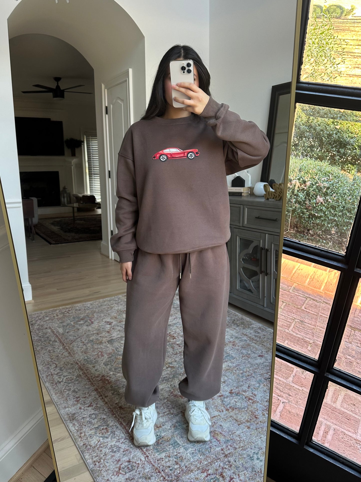 Vintage Car Brown Sweatshirt