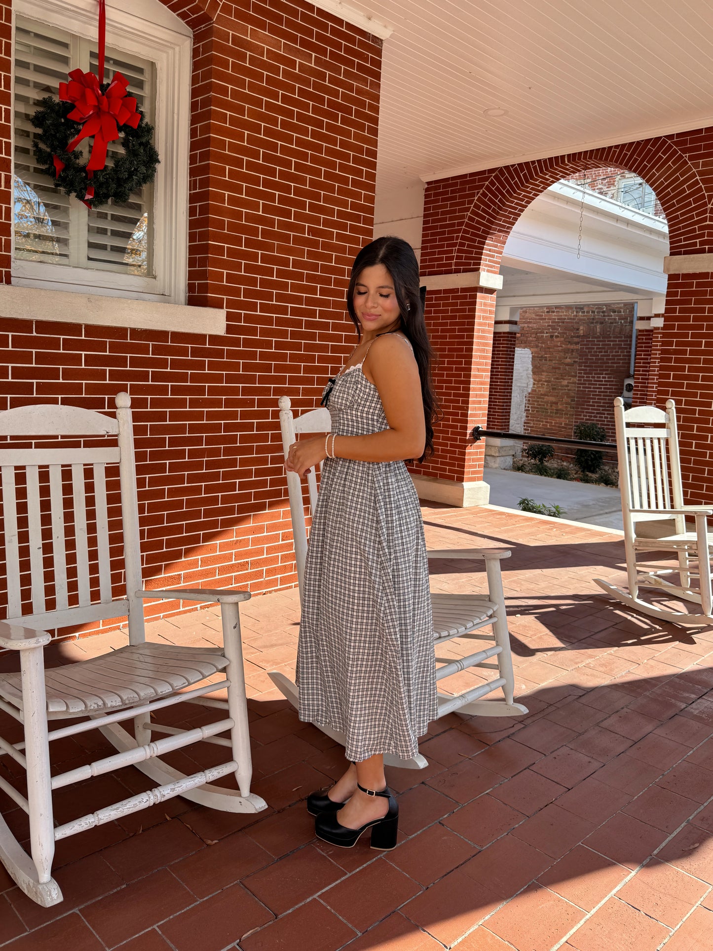 Black & White Plaid Dress