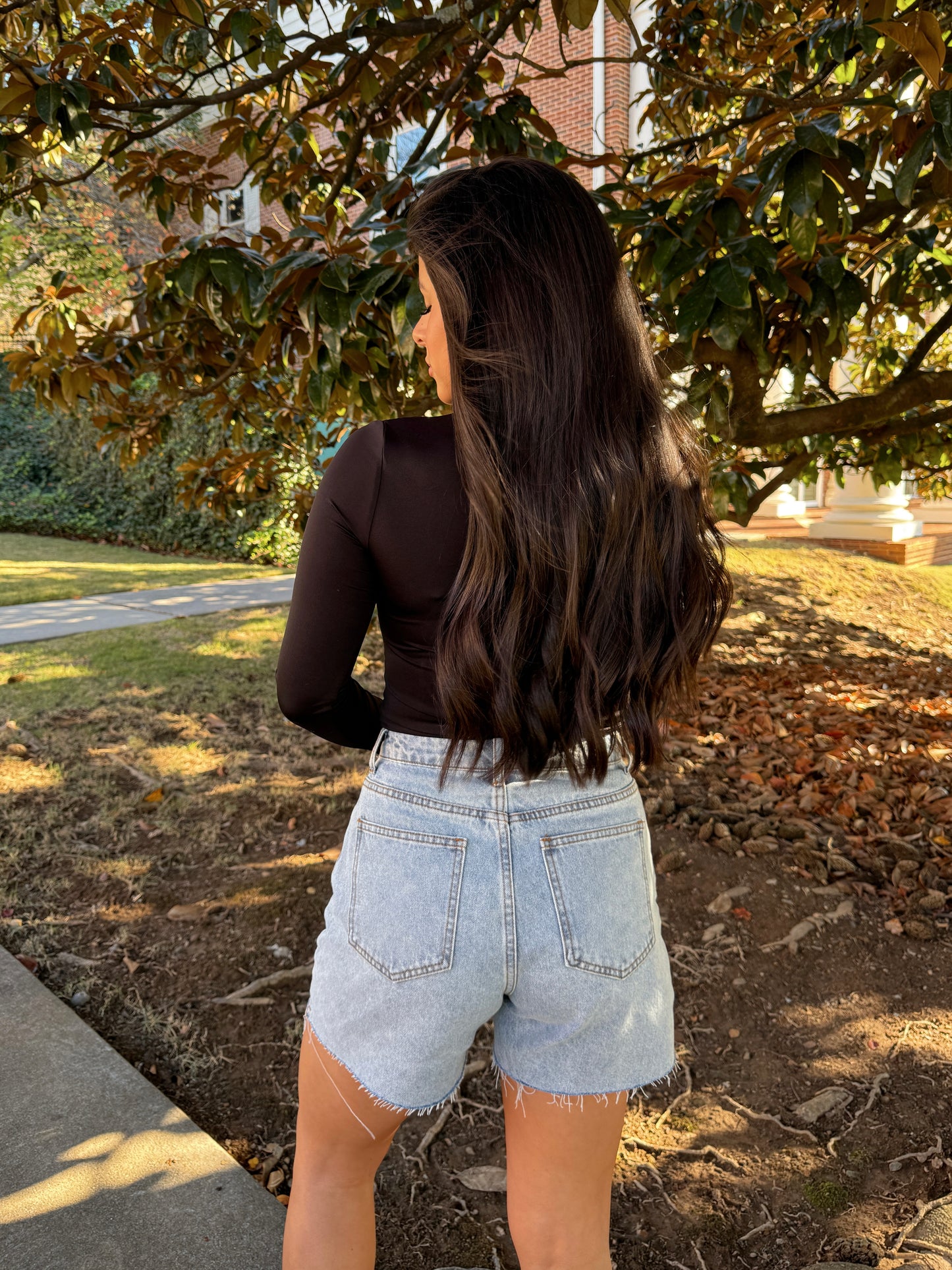Denim Mom Short