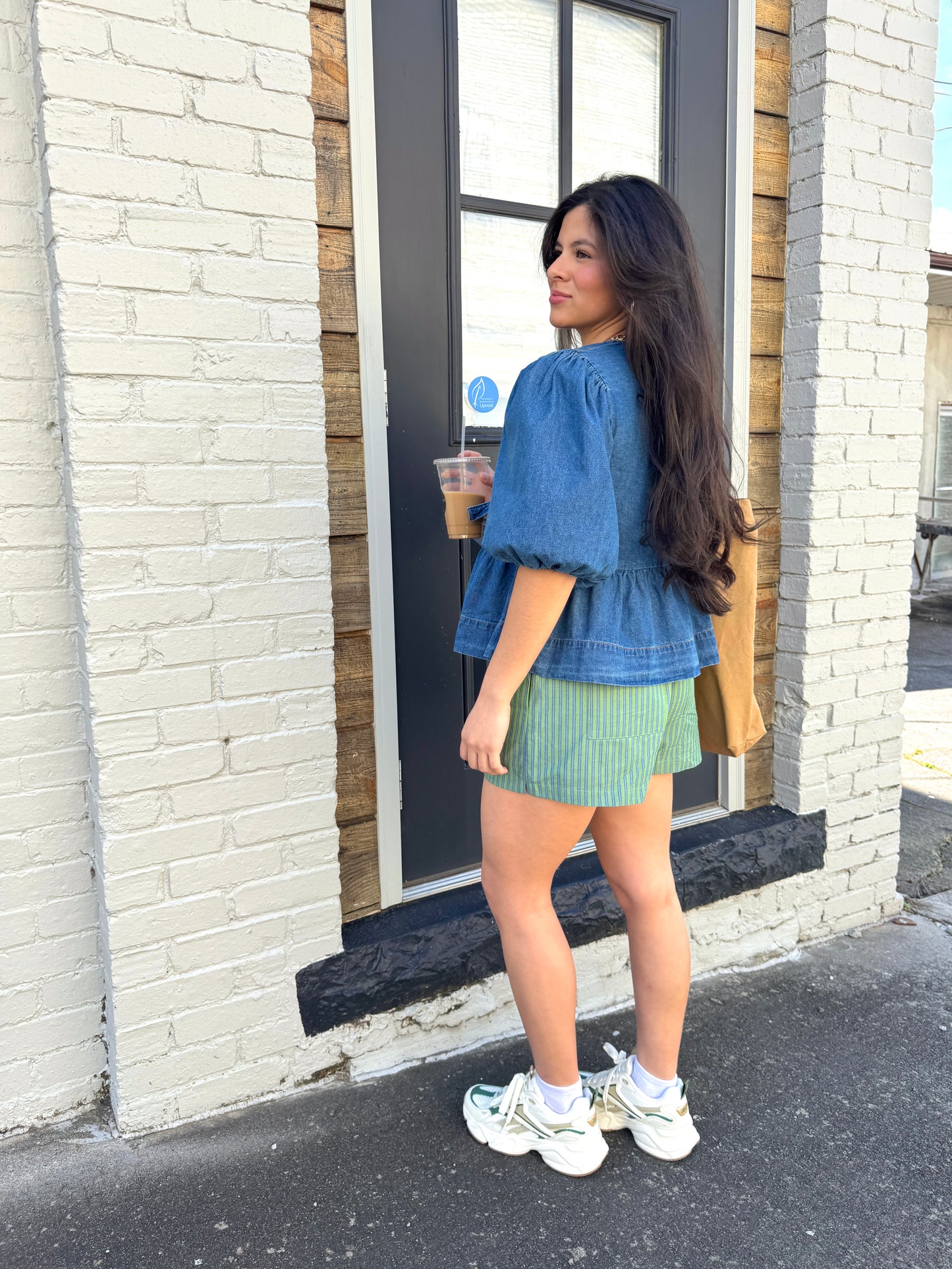 Green & Blue Striped Boxer Shorts