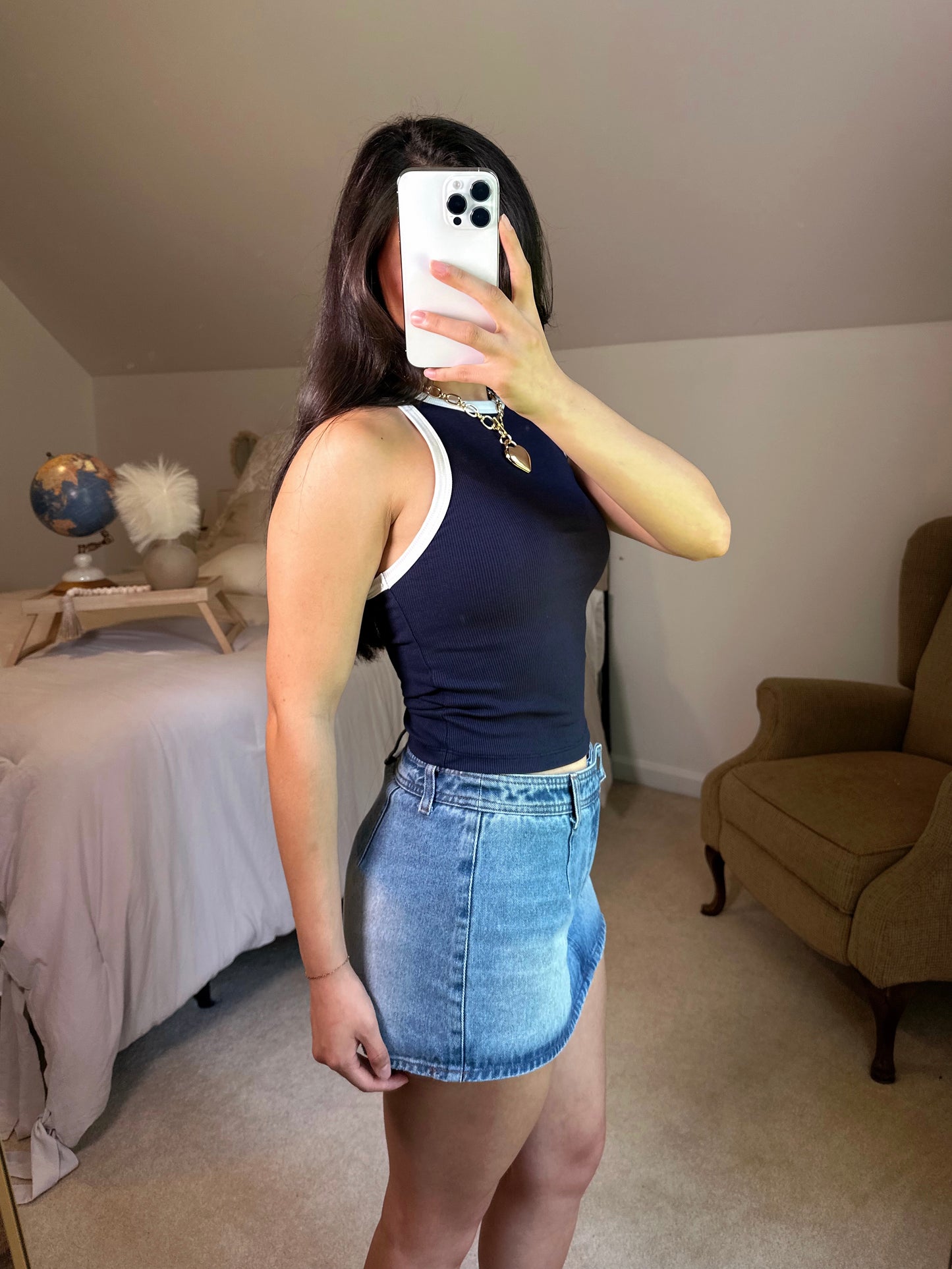 Sailor Ribbed Contrast Tank