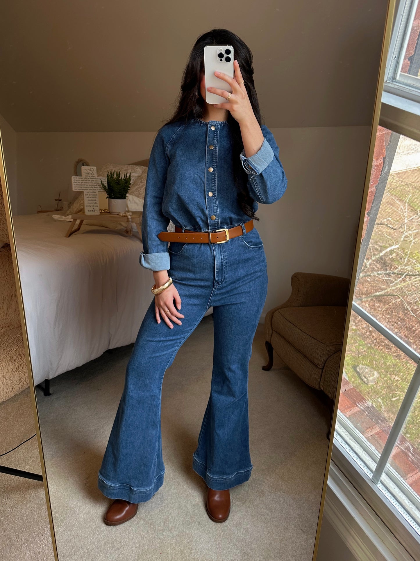Denim Girl Flared Jumpsuit