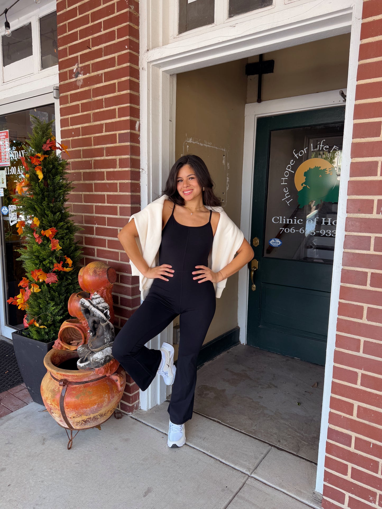 Black Butter Soft Flare Jumpsuit
