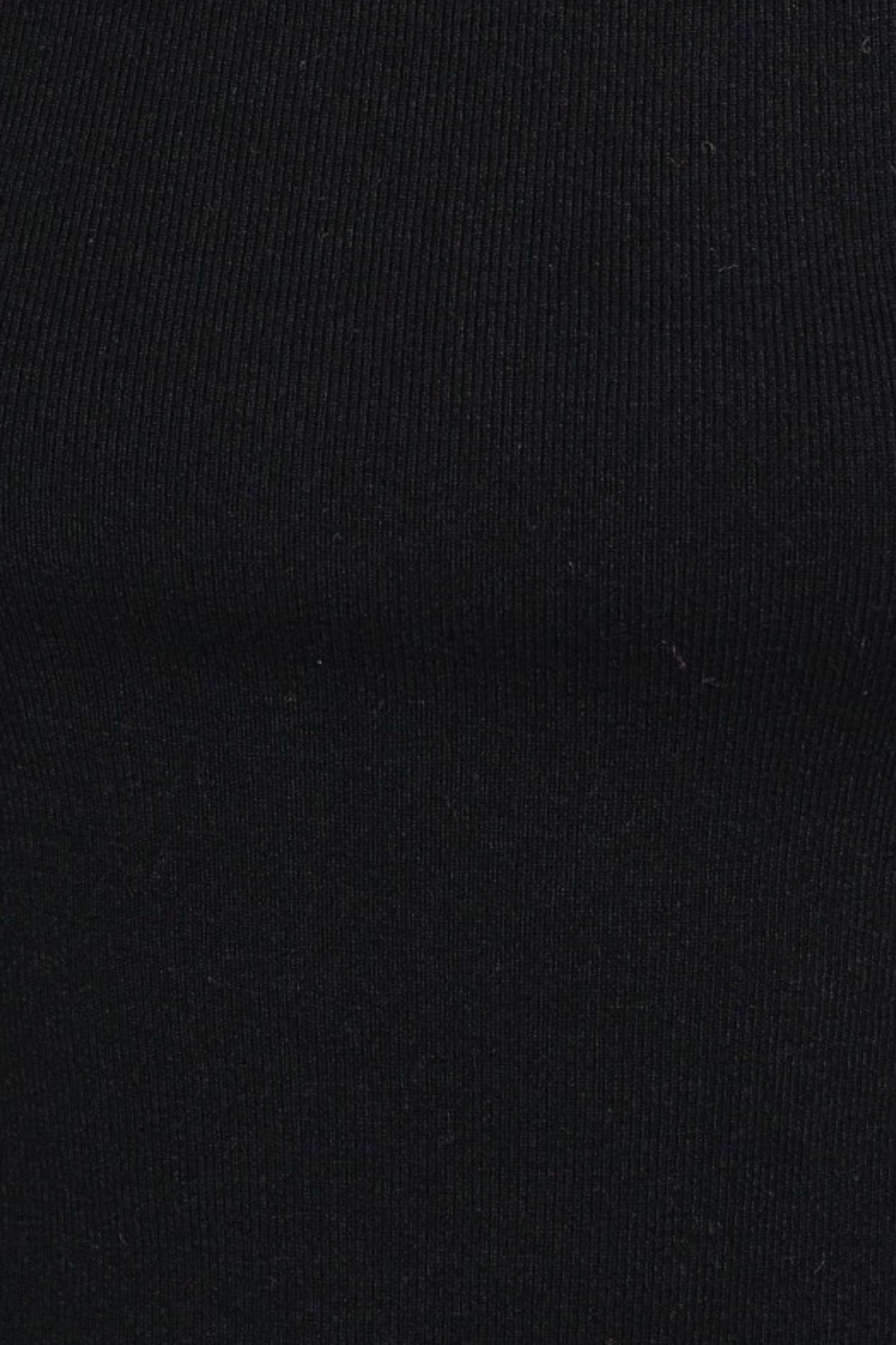 Mock Neck Black Dress