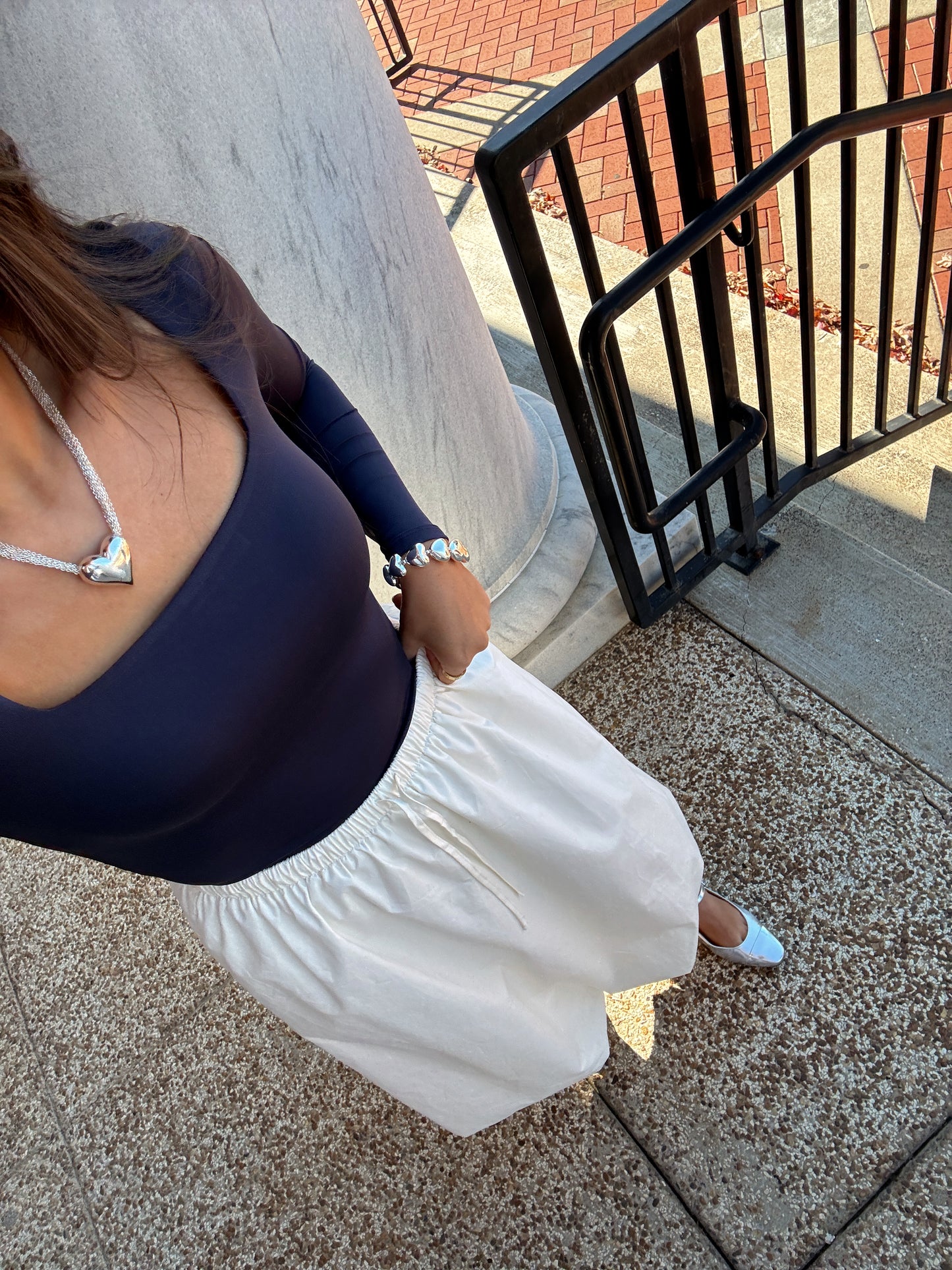 Navy Seamless Top
