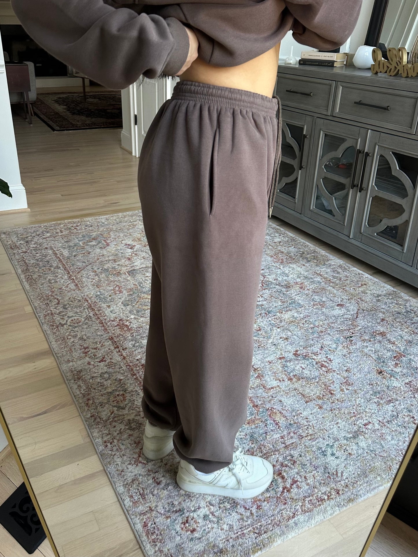 Brown Oversized Sweatpants