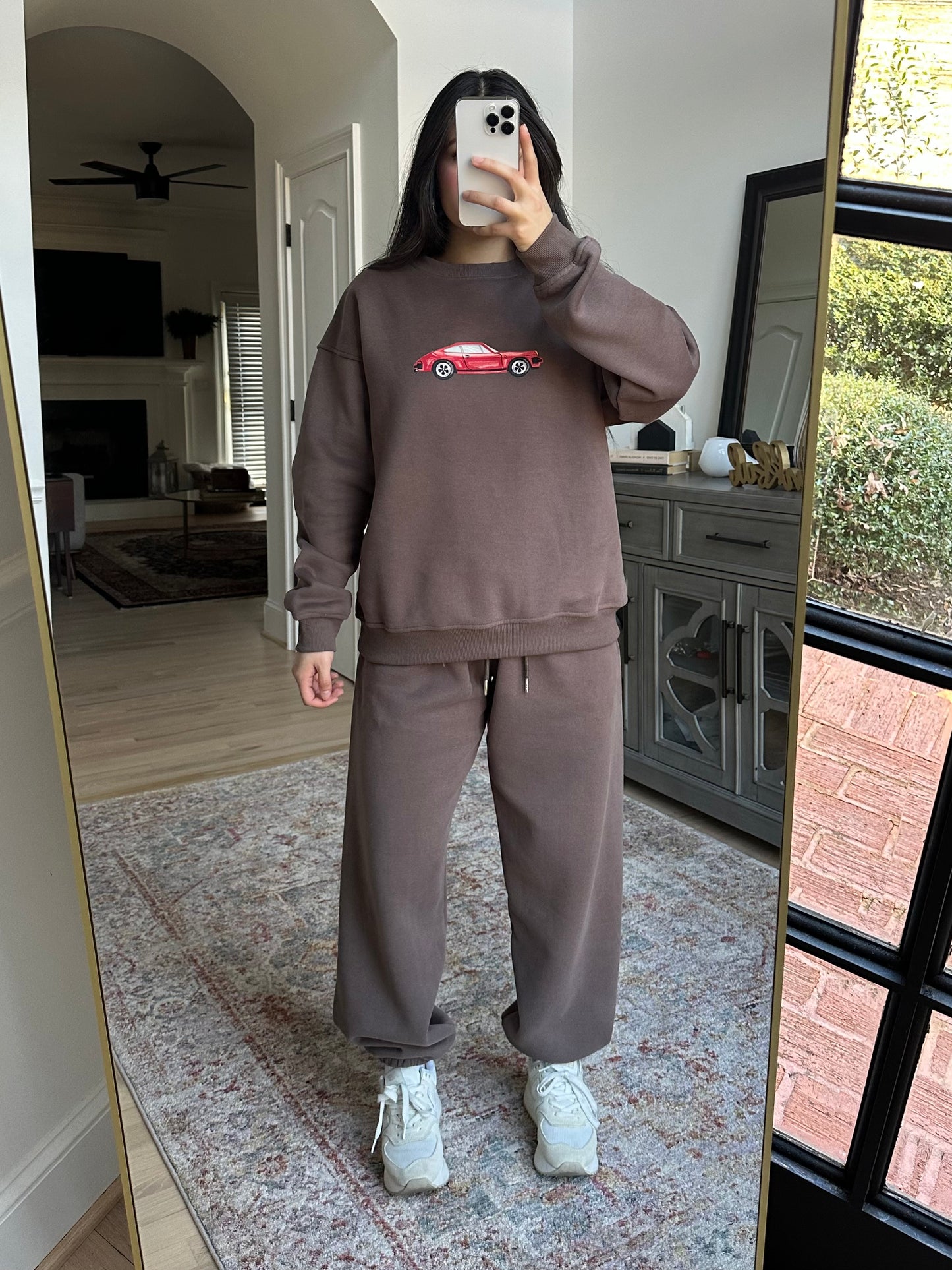 Vintage Car Brown Sweatshirt
