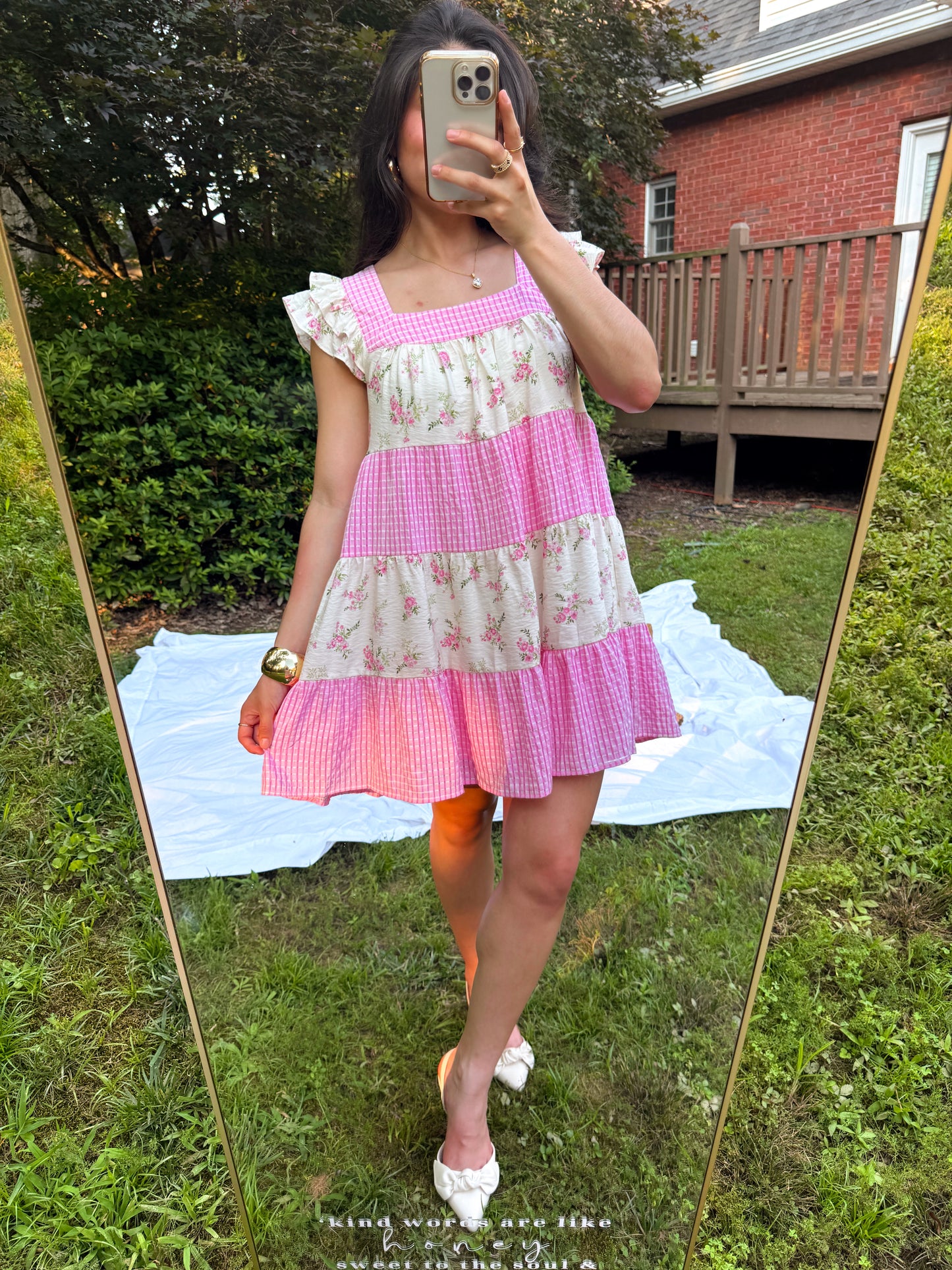 Pink Cottage Princess Flowy Dress