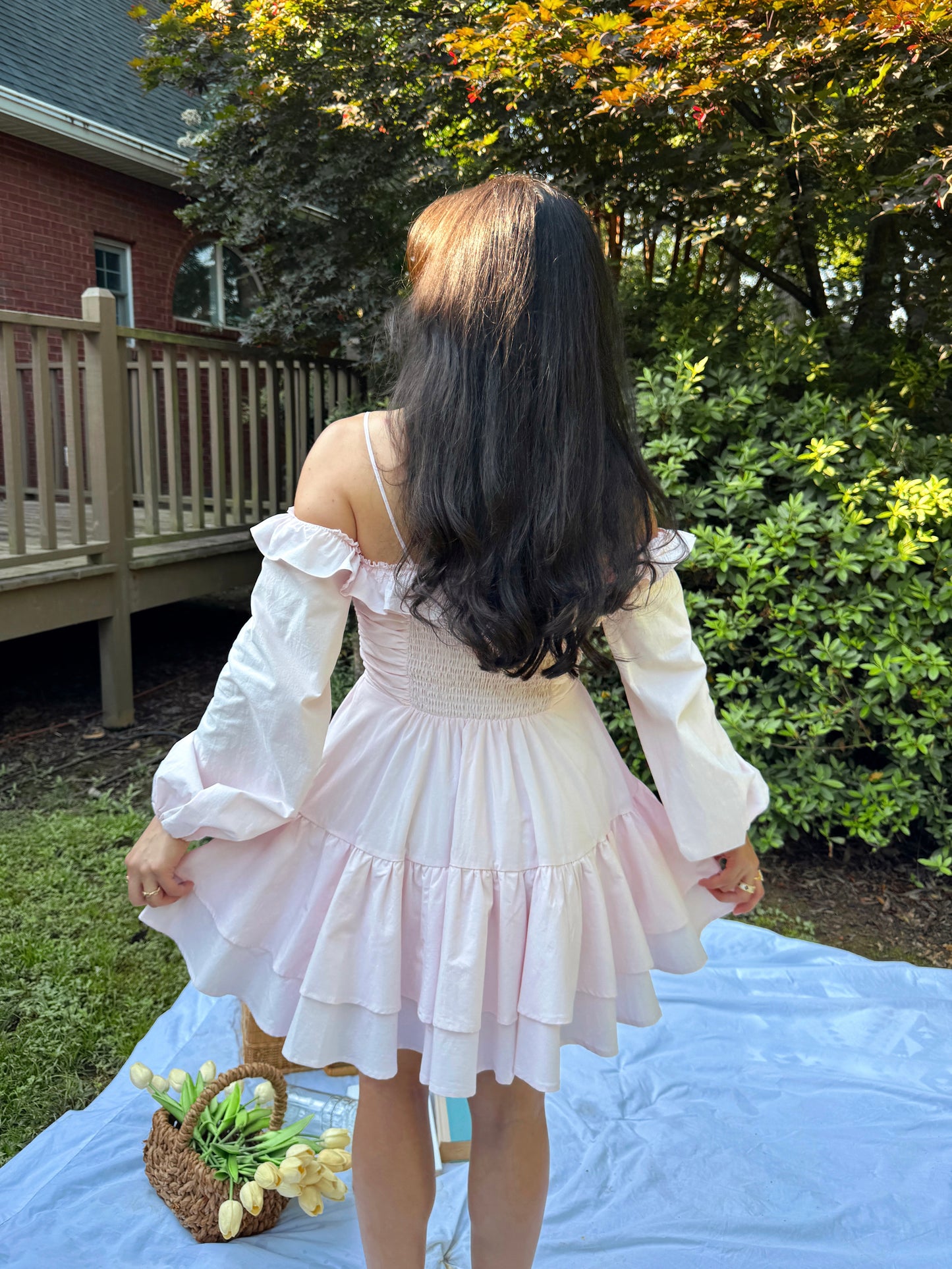 Baby Pink Poplin Dress