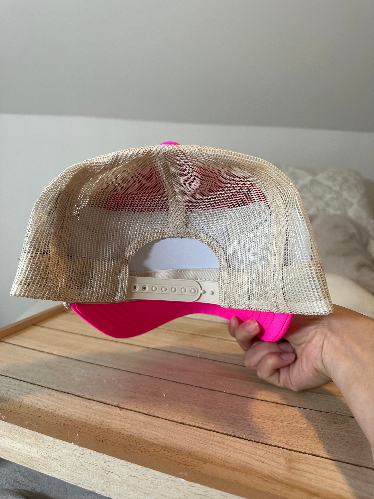 Lake Vibes Hot Pink Trucker Hat