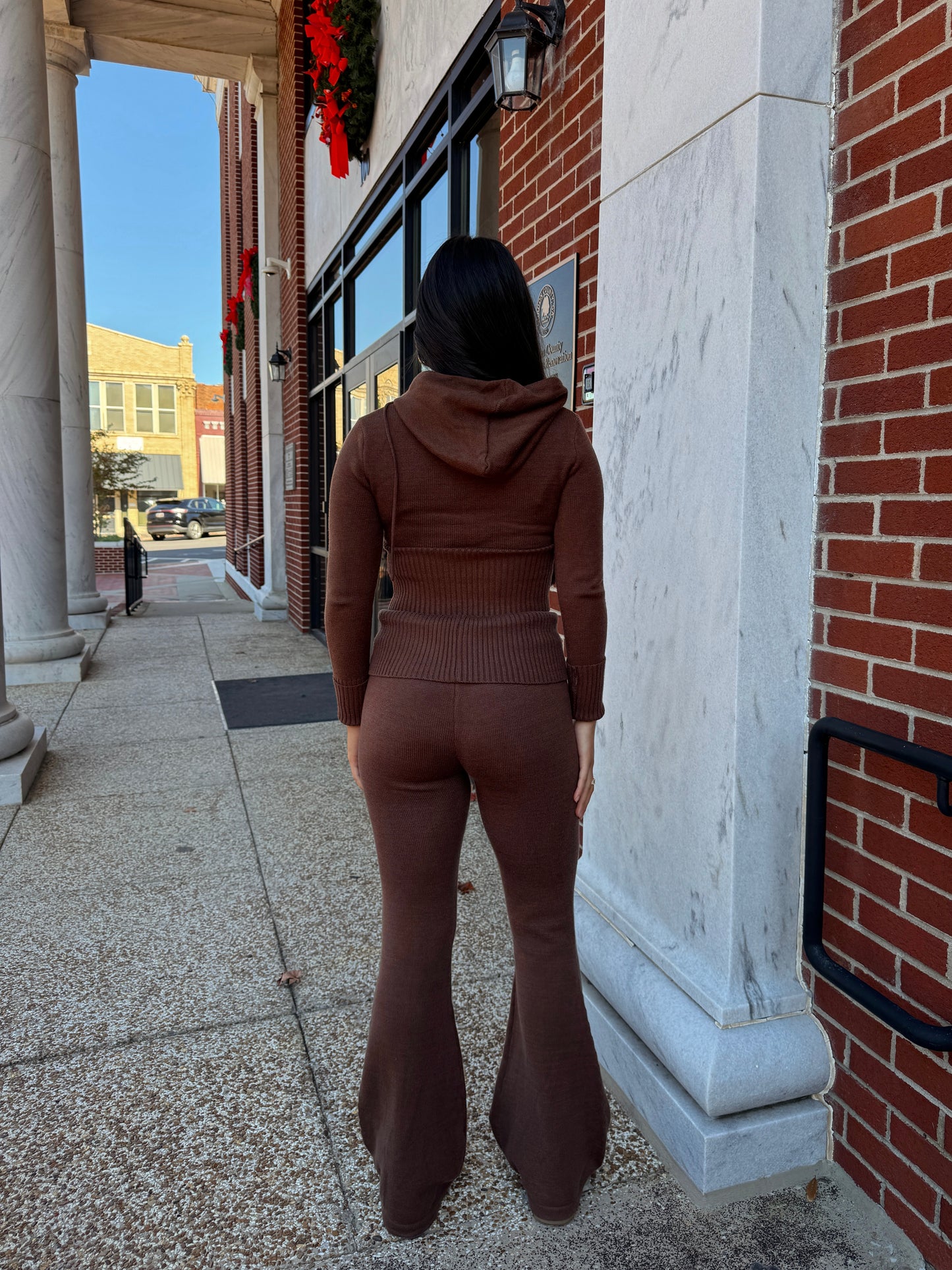 Brown Soft Knit Set