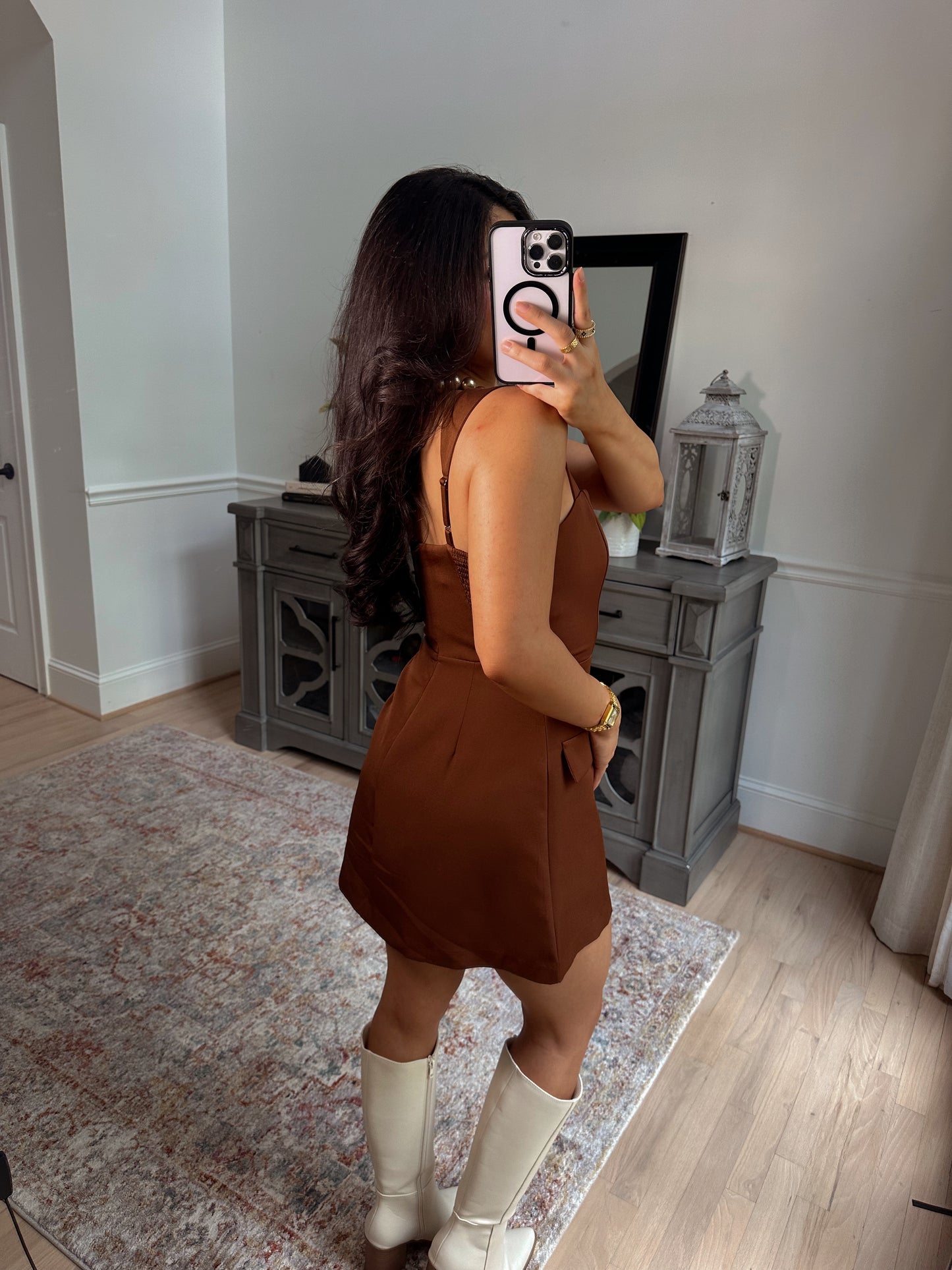 Chestnut Lane Pocket Romper Dress