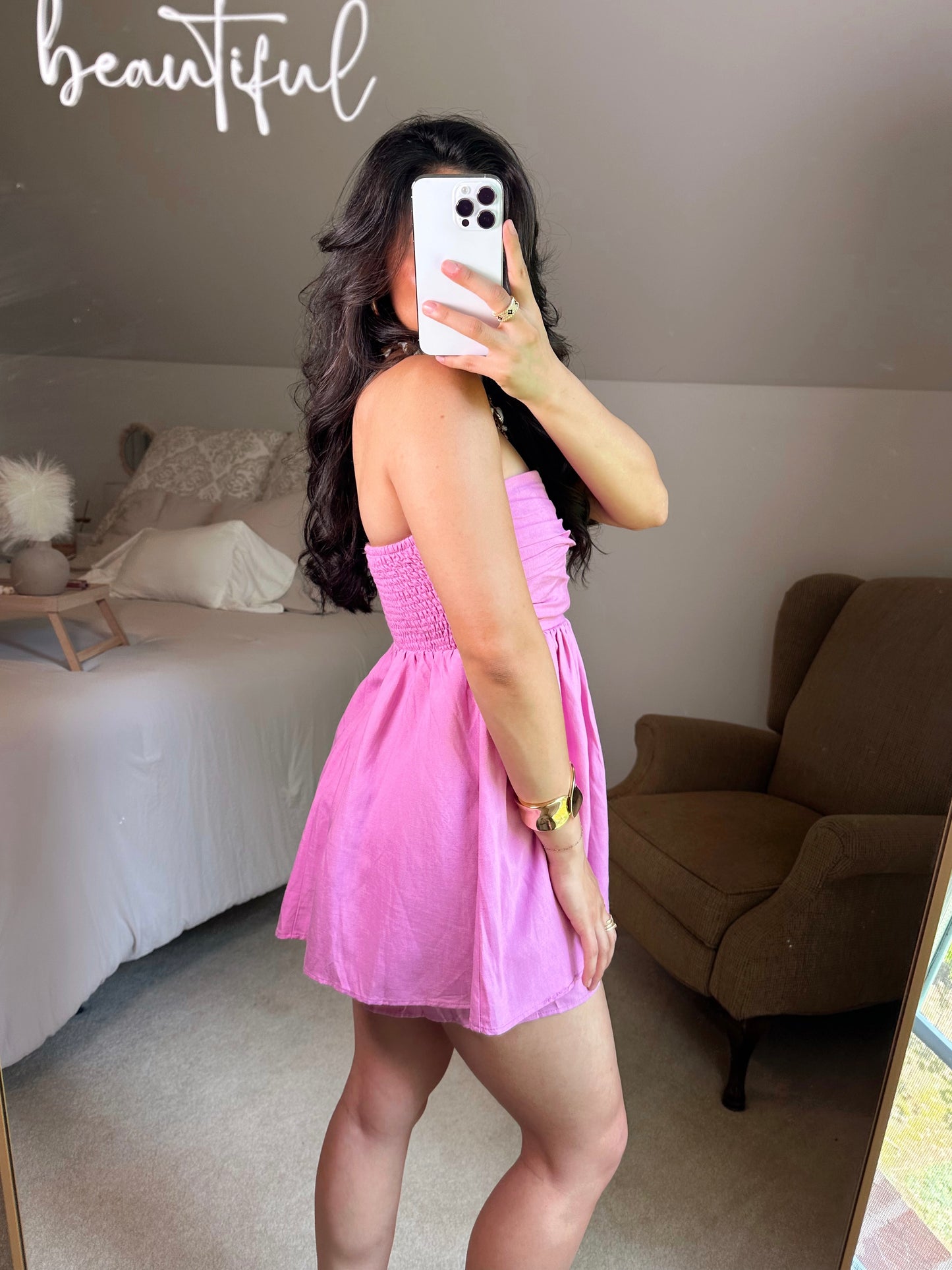 Pink Tube Romper
