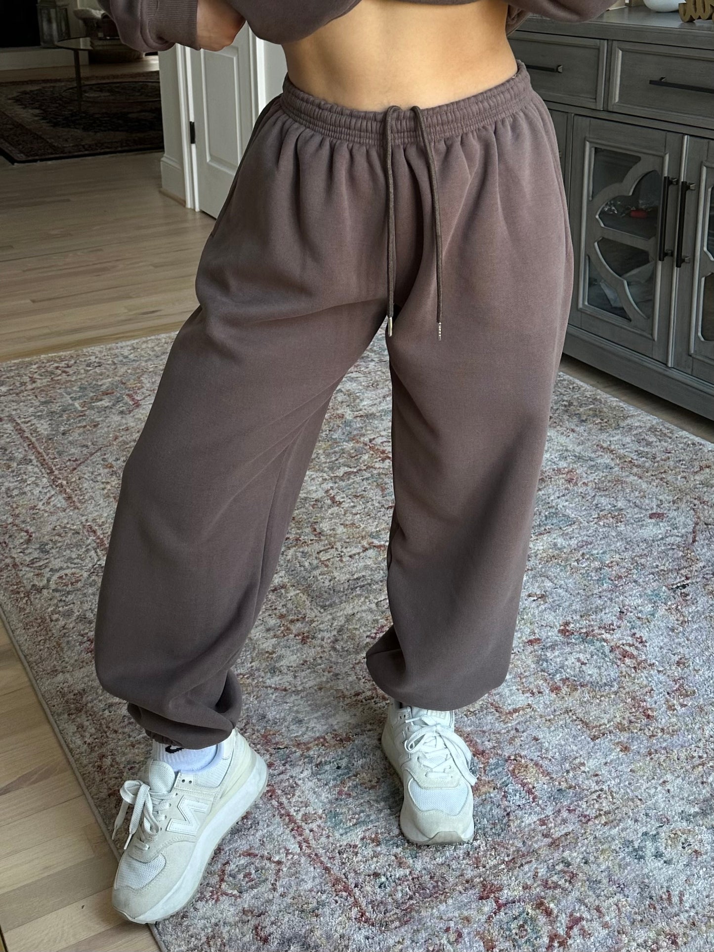 Brown Oversized Sweatpants