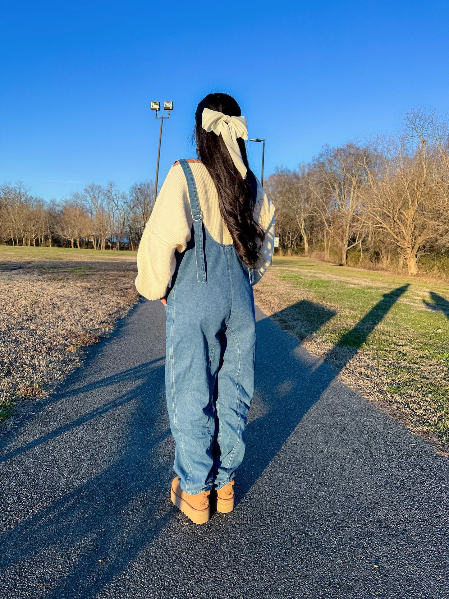 Free Girl Denim Jumpsuit (PLUS SIZE - 3XL LEFT)