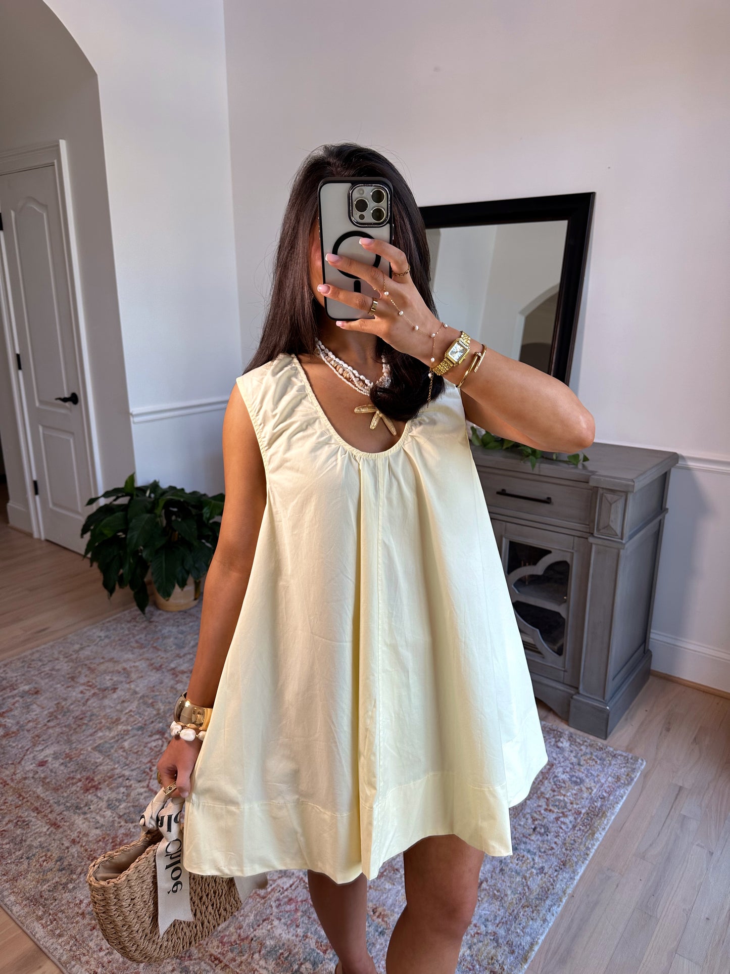 Limone Sorbet Flowy Dress