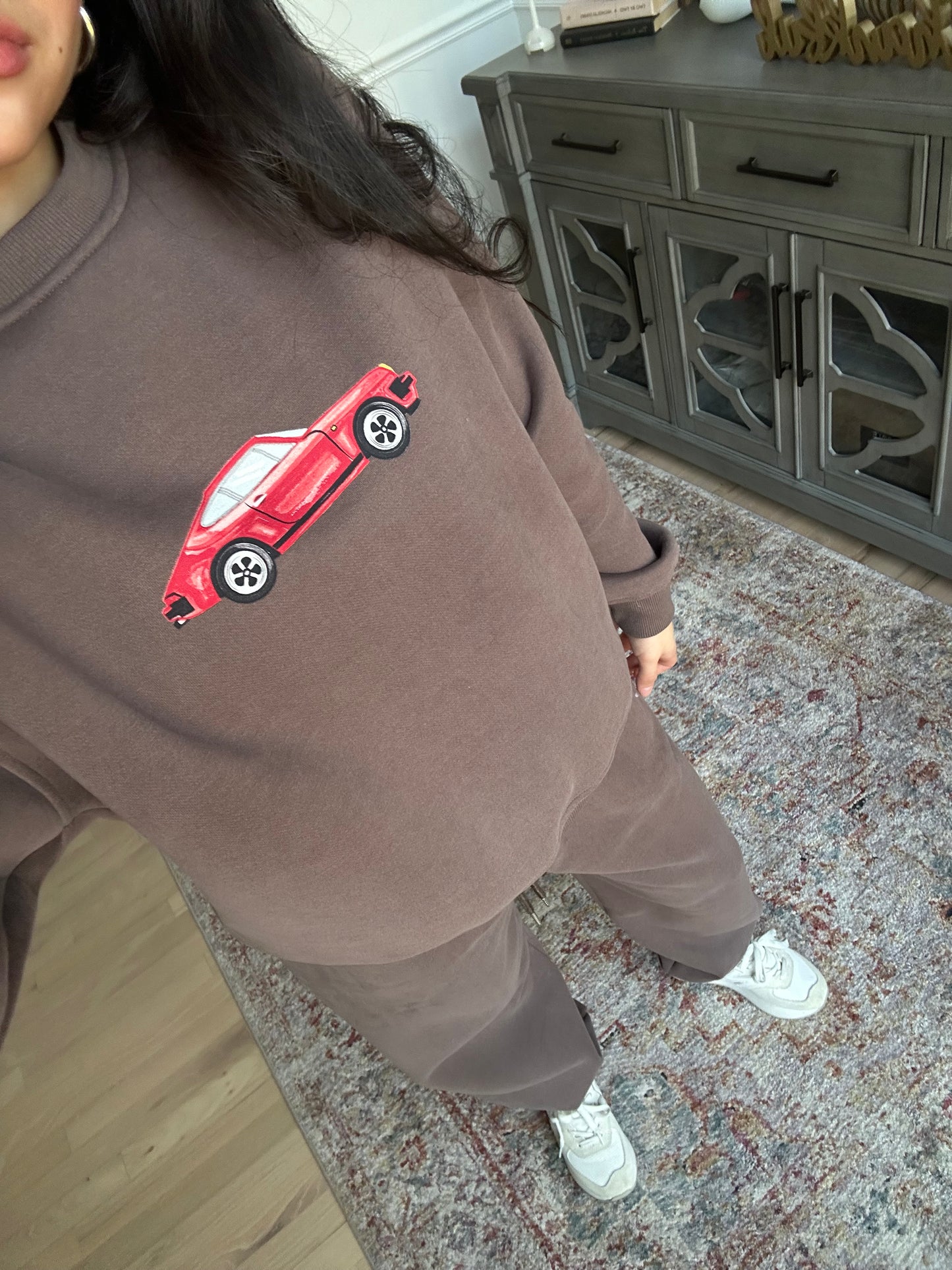 Vintage Car Brown Sweatshirt