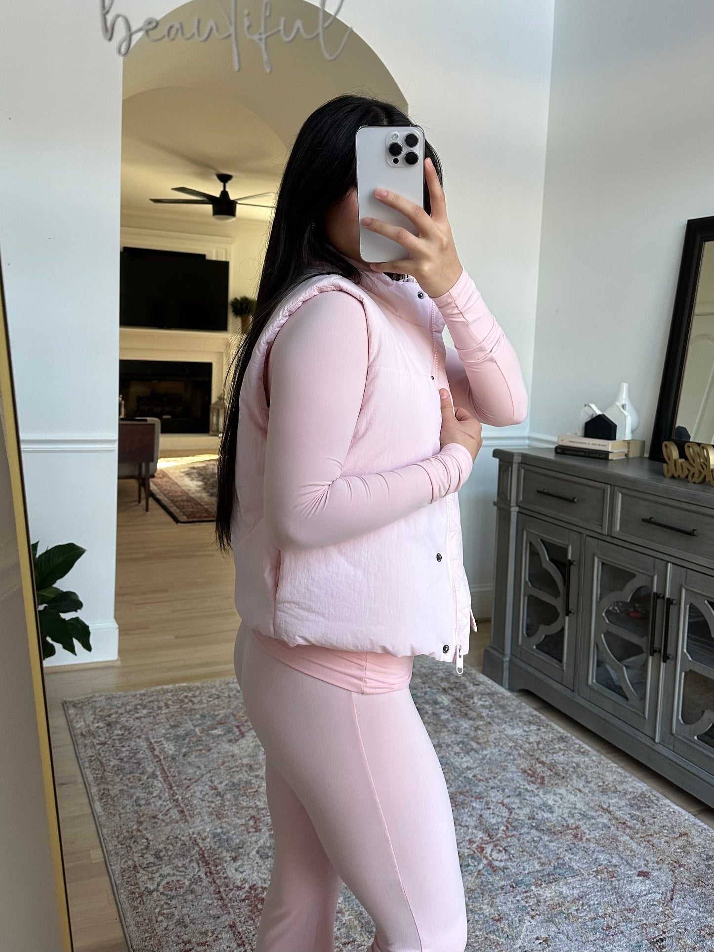 Baby Pink Puffer Vest