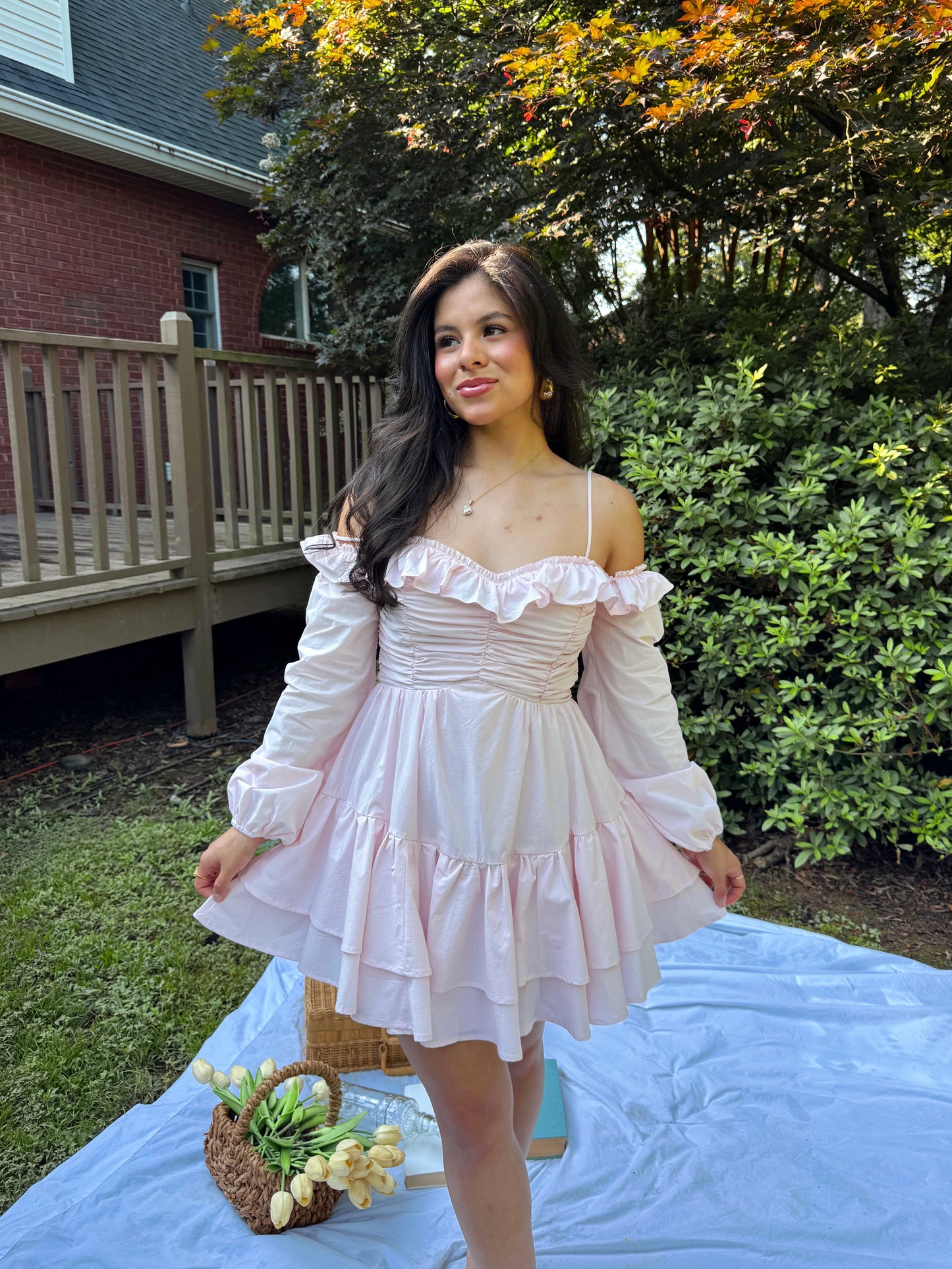 Baby Pink Poplin Dress