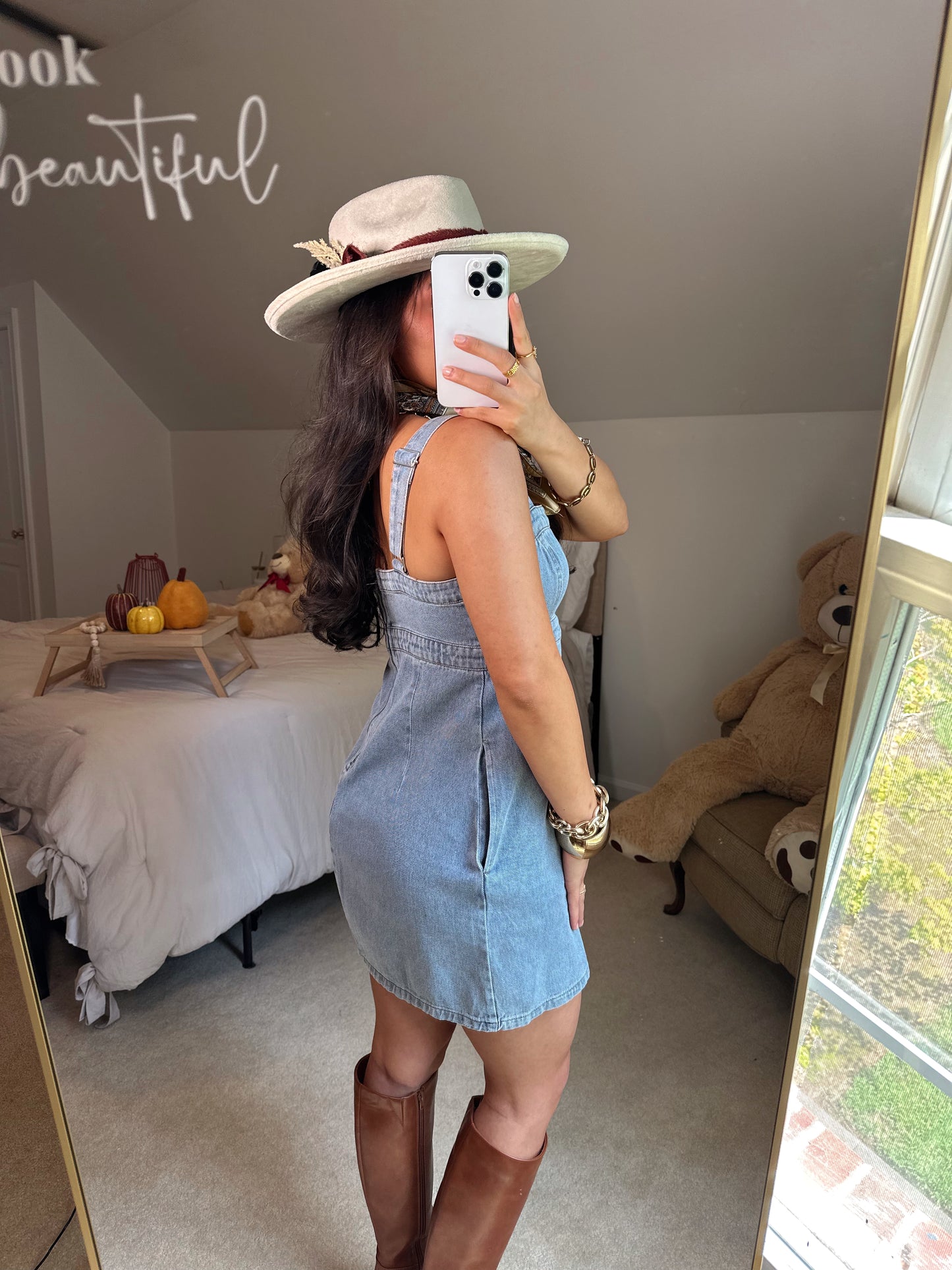 Denim Empire Mini Dress