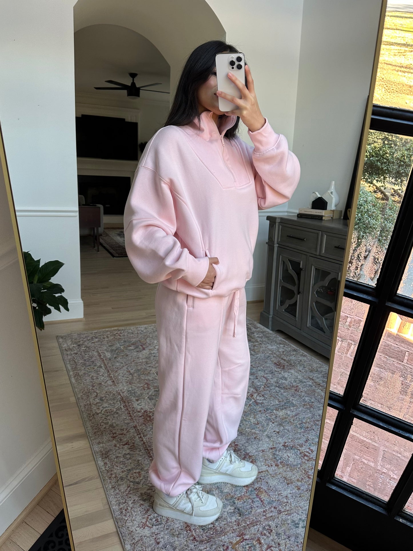 Baby Pink Sweater & Jogger Pants Set