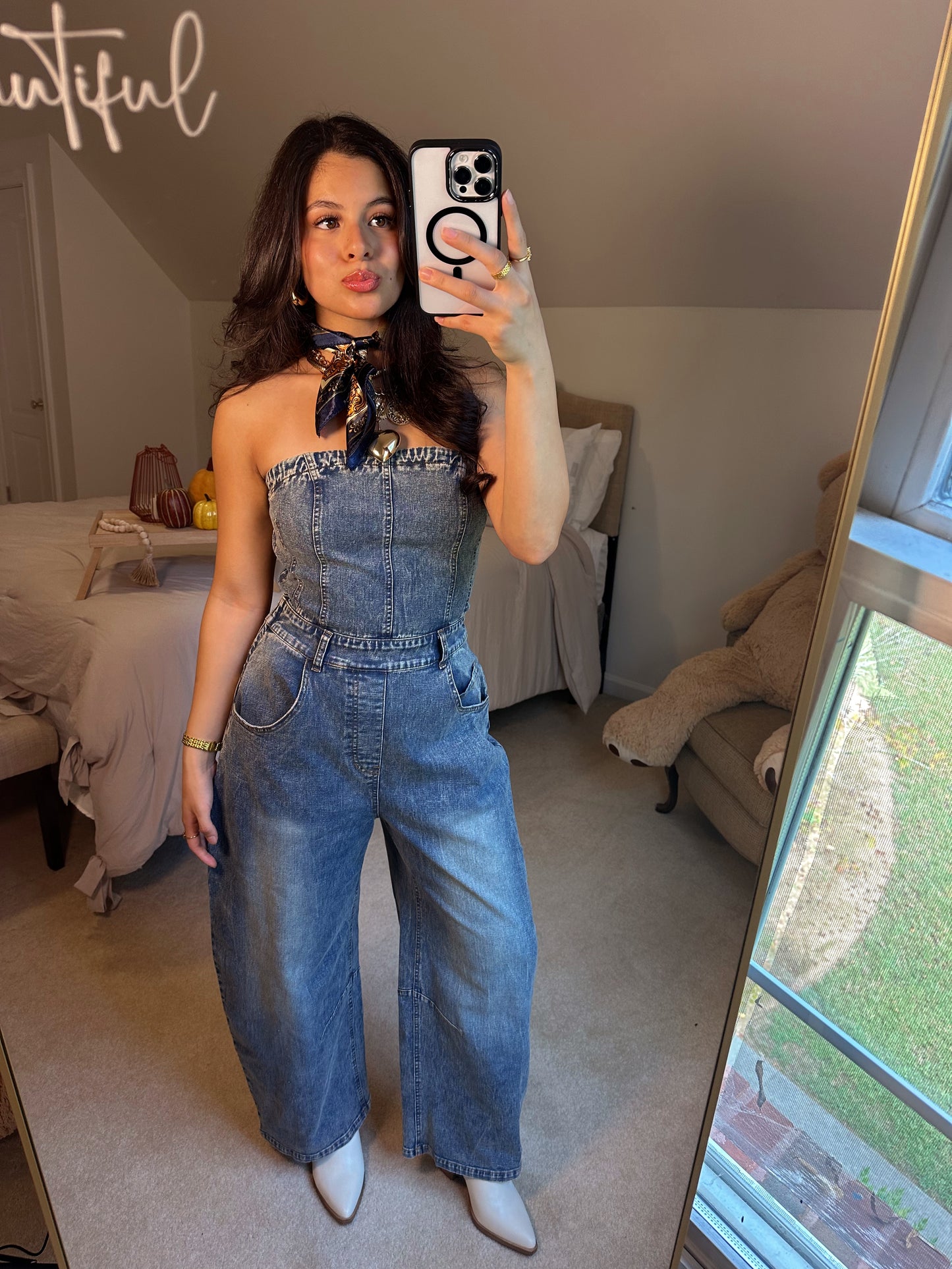 Downtown Denim Barrel Jumpsuit