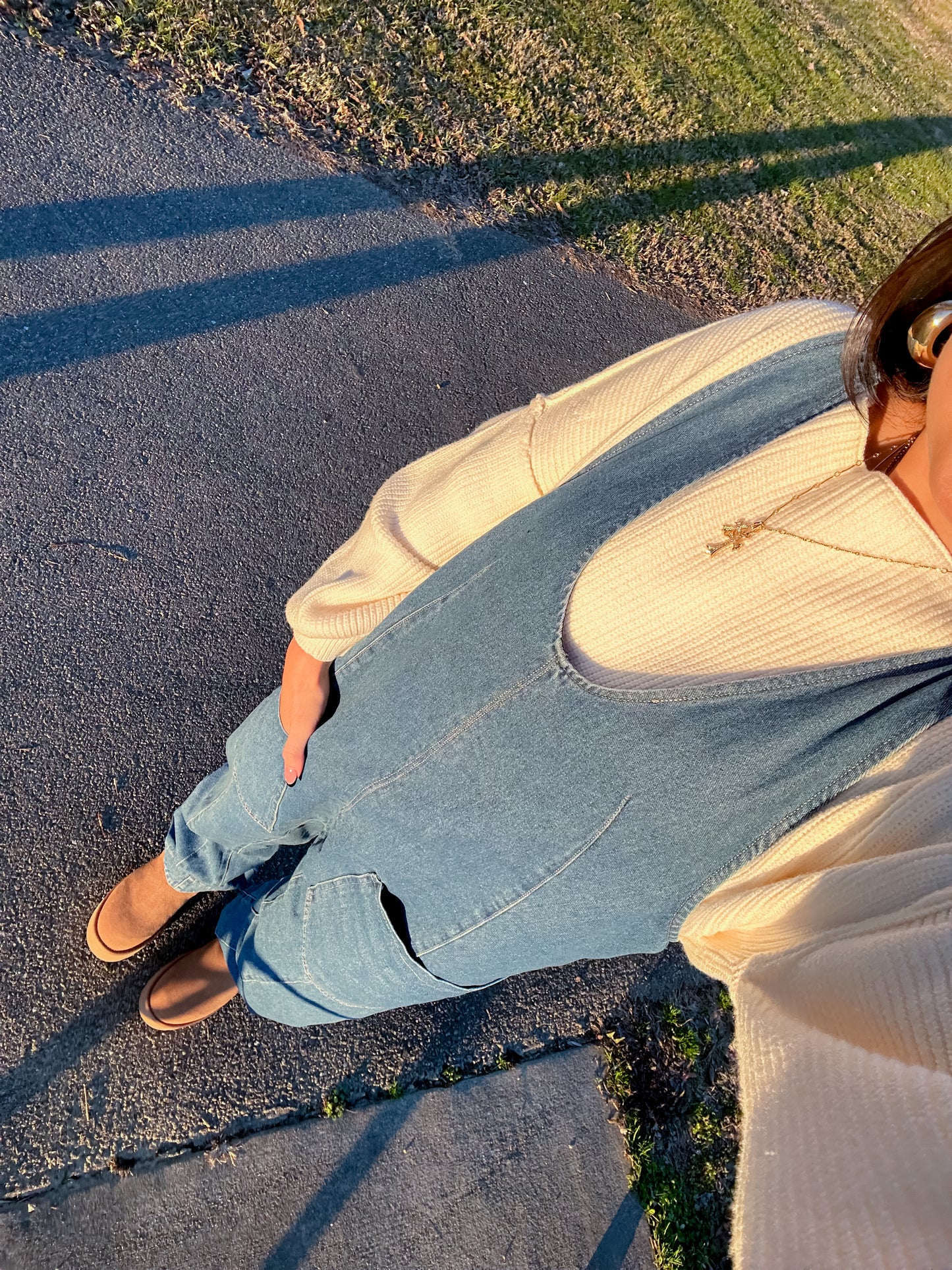 Free Girl Denim Jumpsuit (PLUS SIZE - 3XL LEFT)