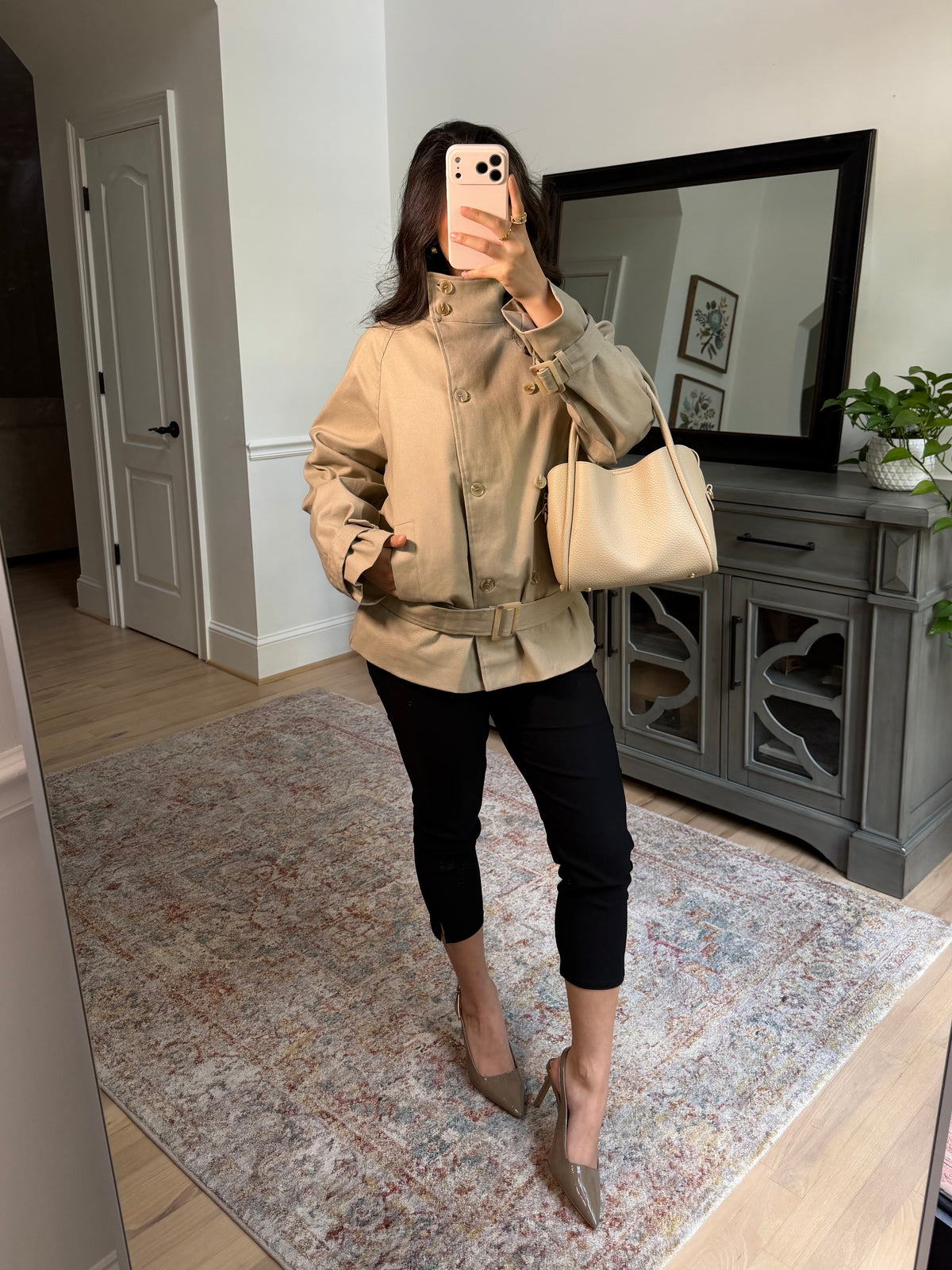 Fifth Street High Neck Trench Coat