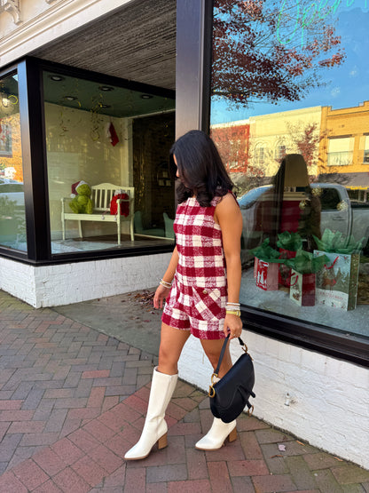 The Noel Tweed Romper