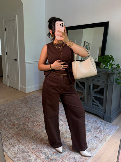 Espresso Date Pants