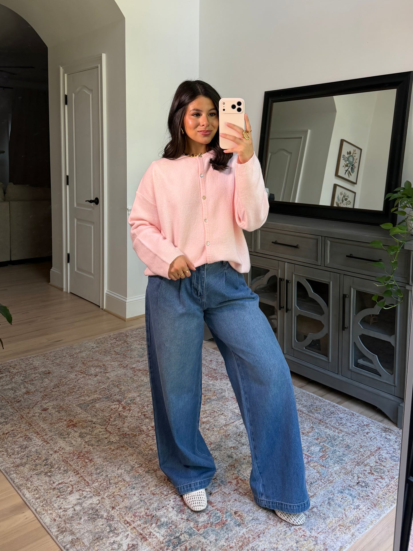 Baby Pink Cardigan