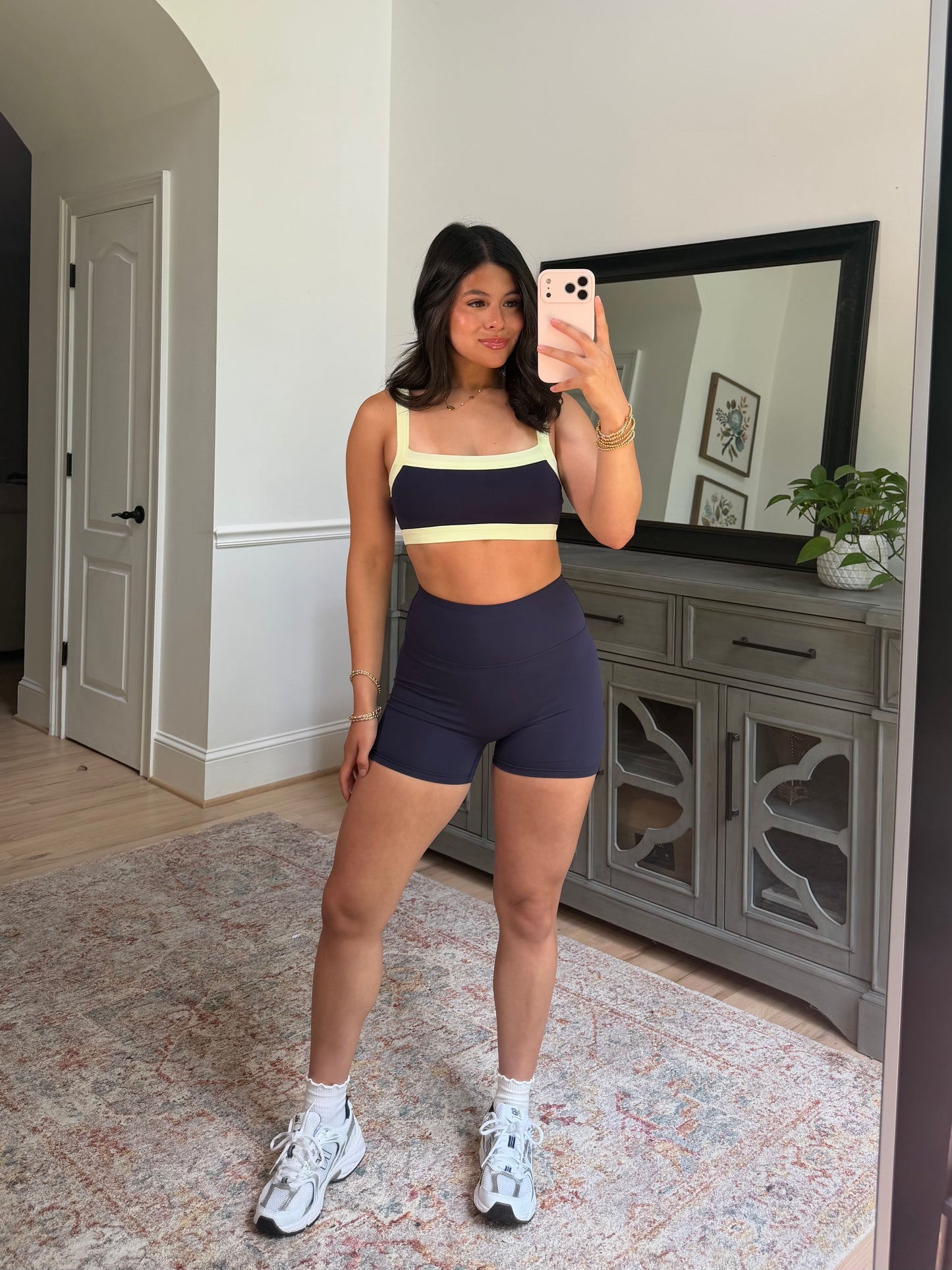 Navy Biker Shorts