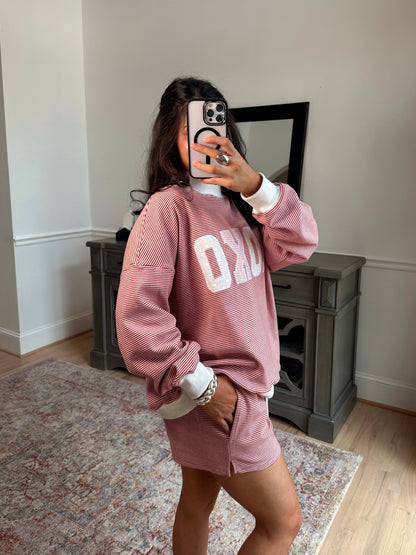 XOXO Mockneck Striped Set