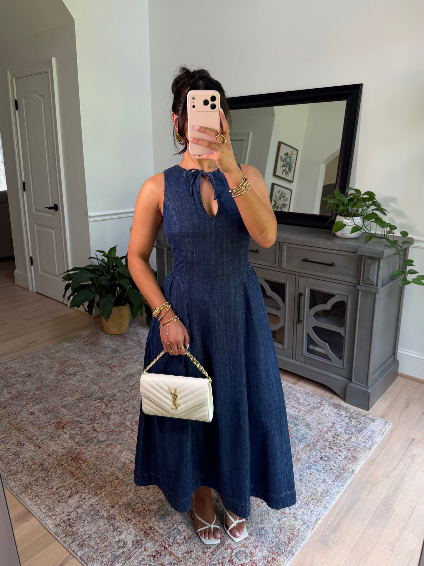 Bluebell Denim Drop Waist Dress