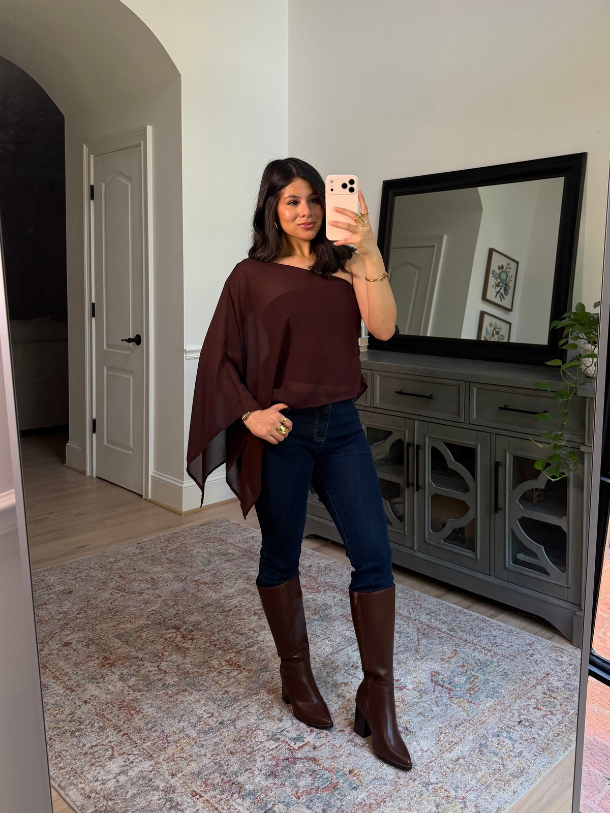 City Girl One-Shoulder Top