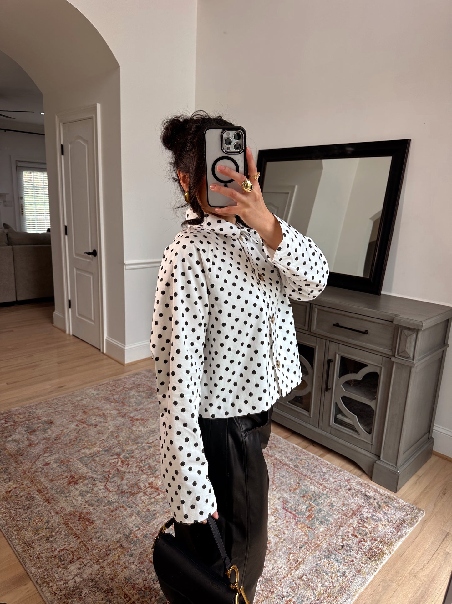 The Juliette Polka Dot Jacket Top