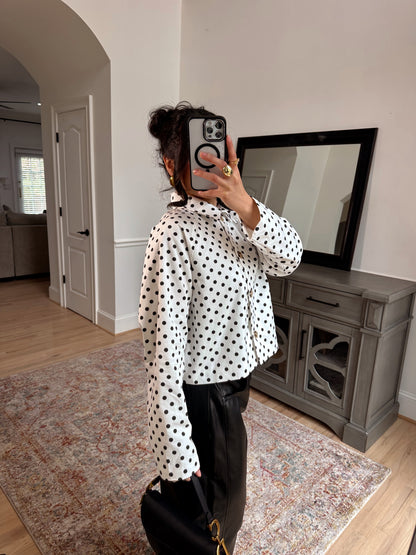 The Juliette Polka Dot Jacket Top