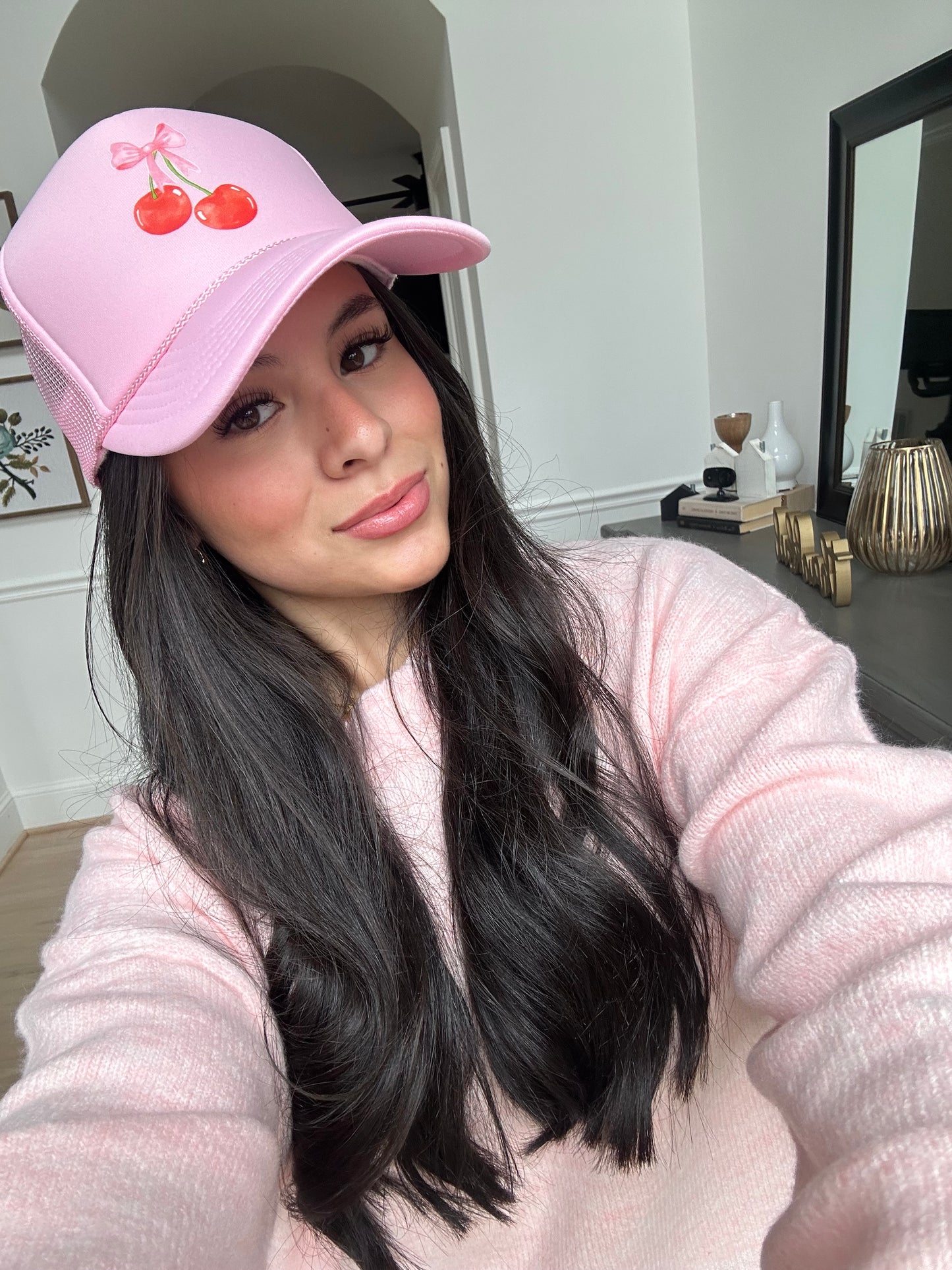 Coquette Pink Trucker Hat