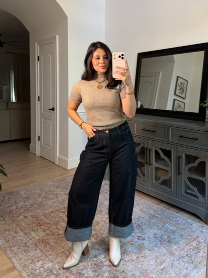 Cynthia Cargo Dark Denim Jeans