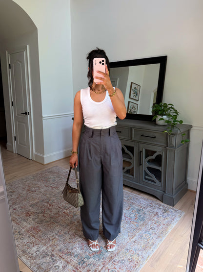 Cool Girl Grey Layered Trousers