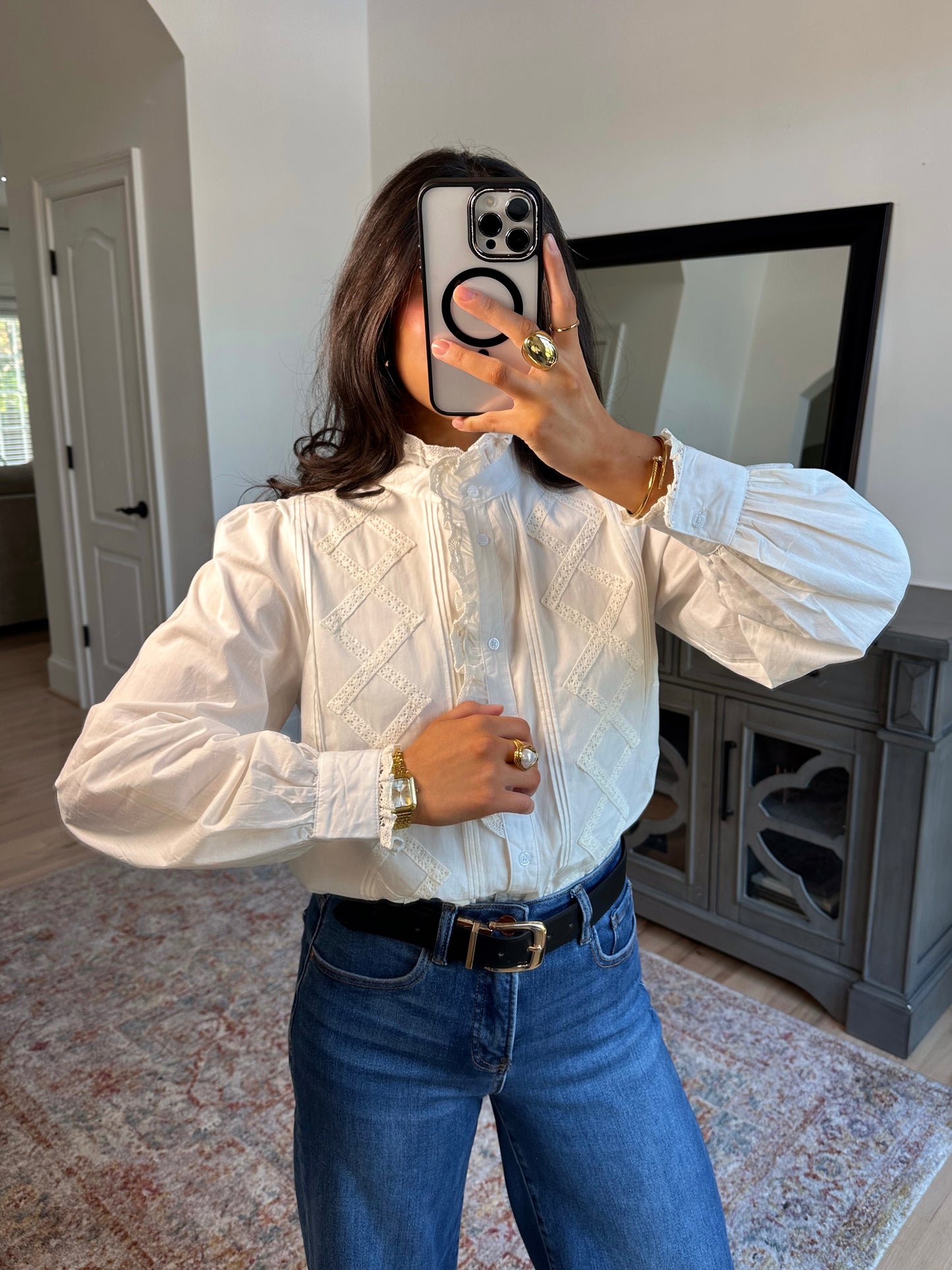 Sunday Brunch Button-Up Top