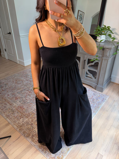 Weekend Muse Black Jumpsuit