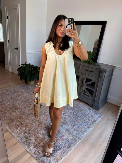 Limone Sorbet Flowy Dress
