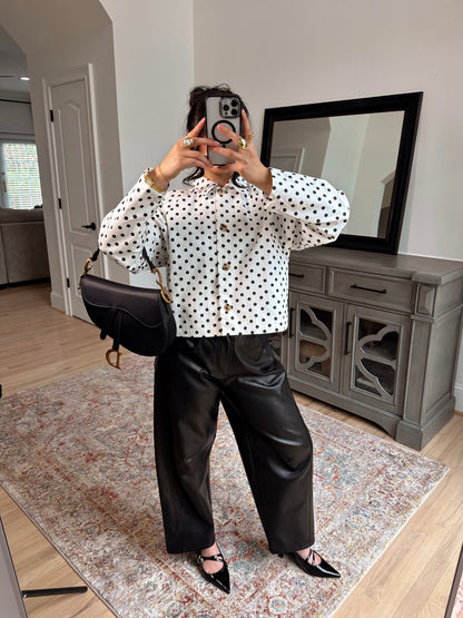 The Juliette Polka Dot Jacket Top