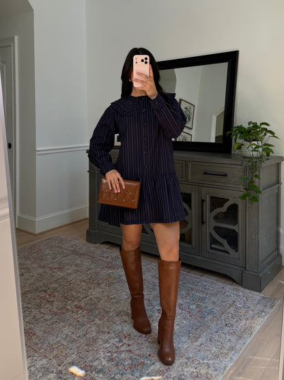 Forest Ember Collared Dress